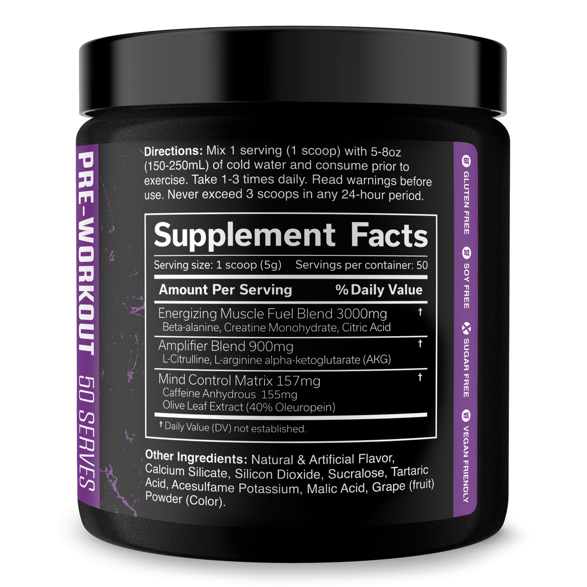 Pre-Workout Energy Supplement Powder