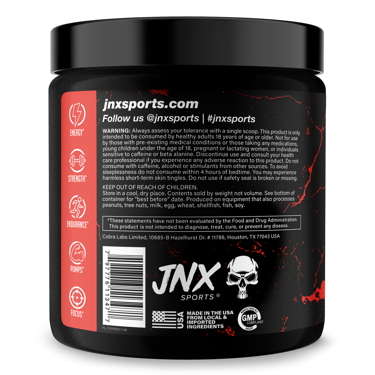 Pre-Workout Energy Supplement Powder