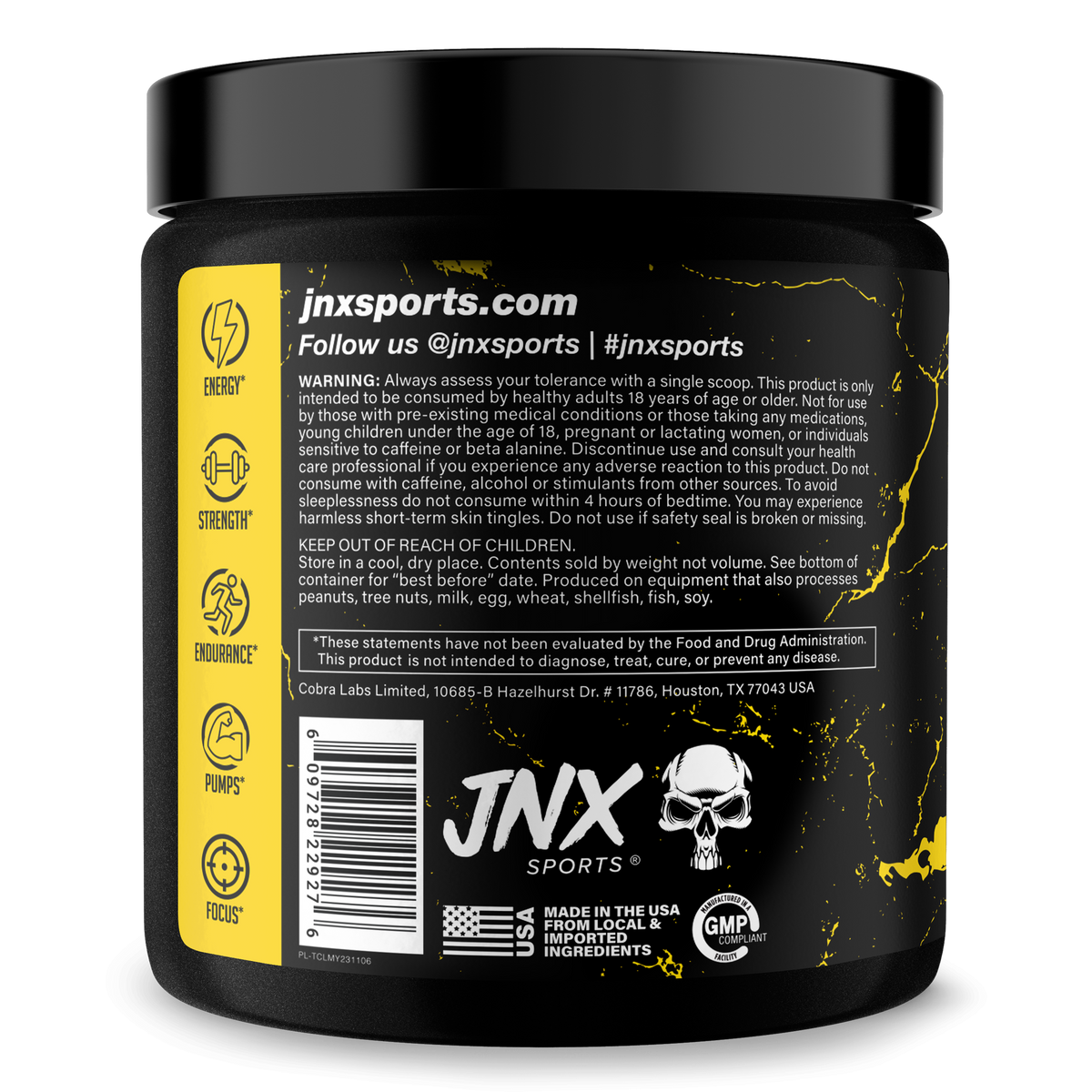 Pre-Workout Energy Supplement Powder