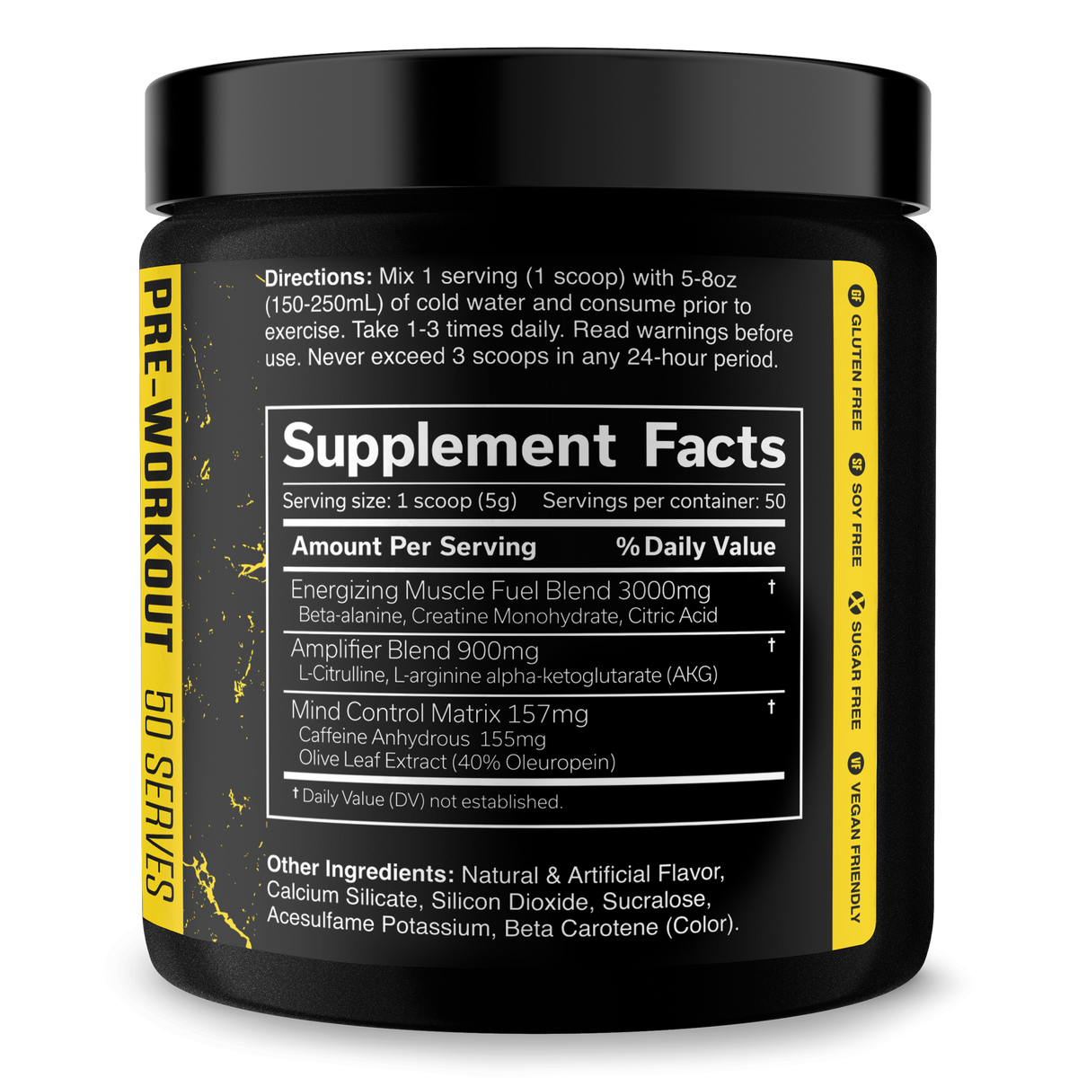 Pre-Workout Energy Supplement Powder