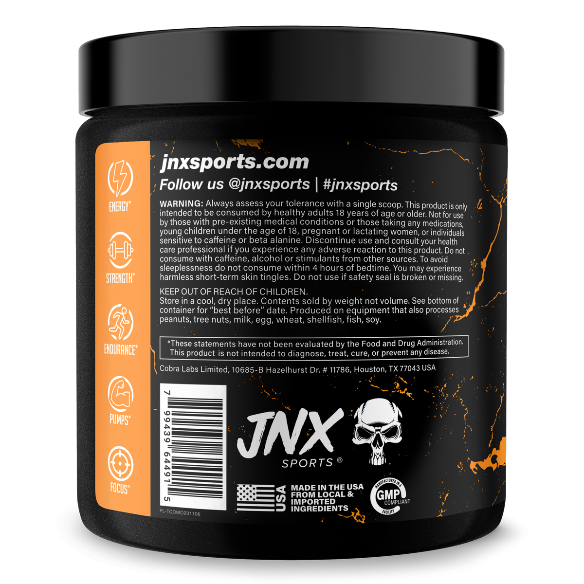 Pre-Workout Energy Supplement Powder