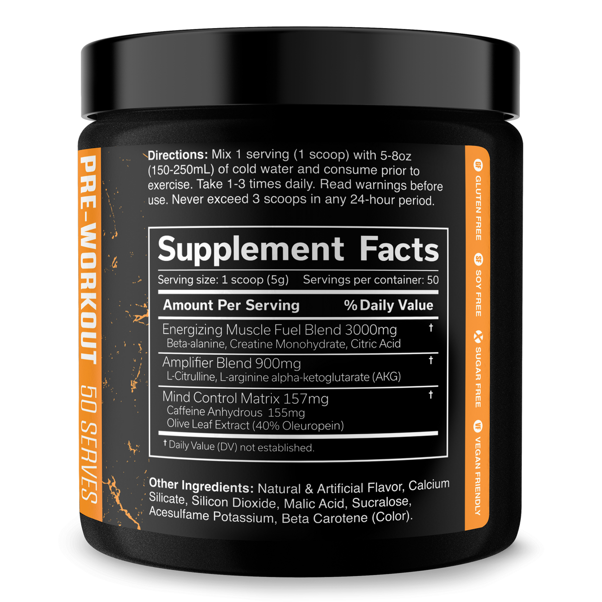 Pre-Workout Energy Supplement Powder