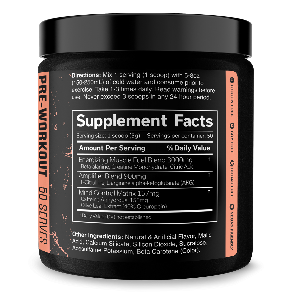 Pre-Workout Energy Supplement Powder