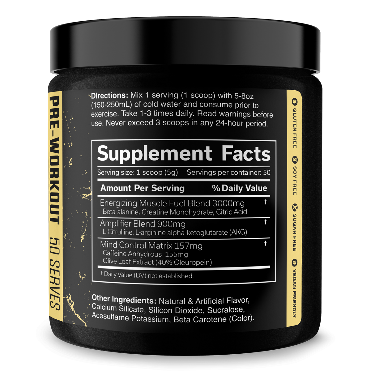 Pre-Workout Energy Supplement Powder