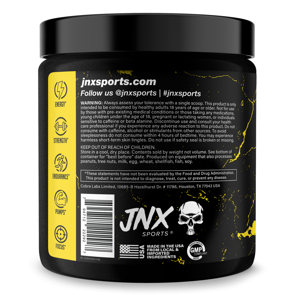 Pre-Workout Energy Supplement Powder