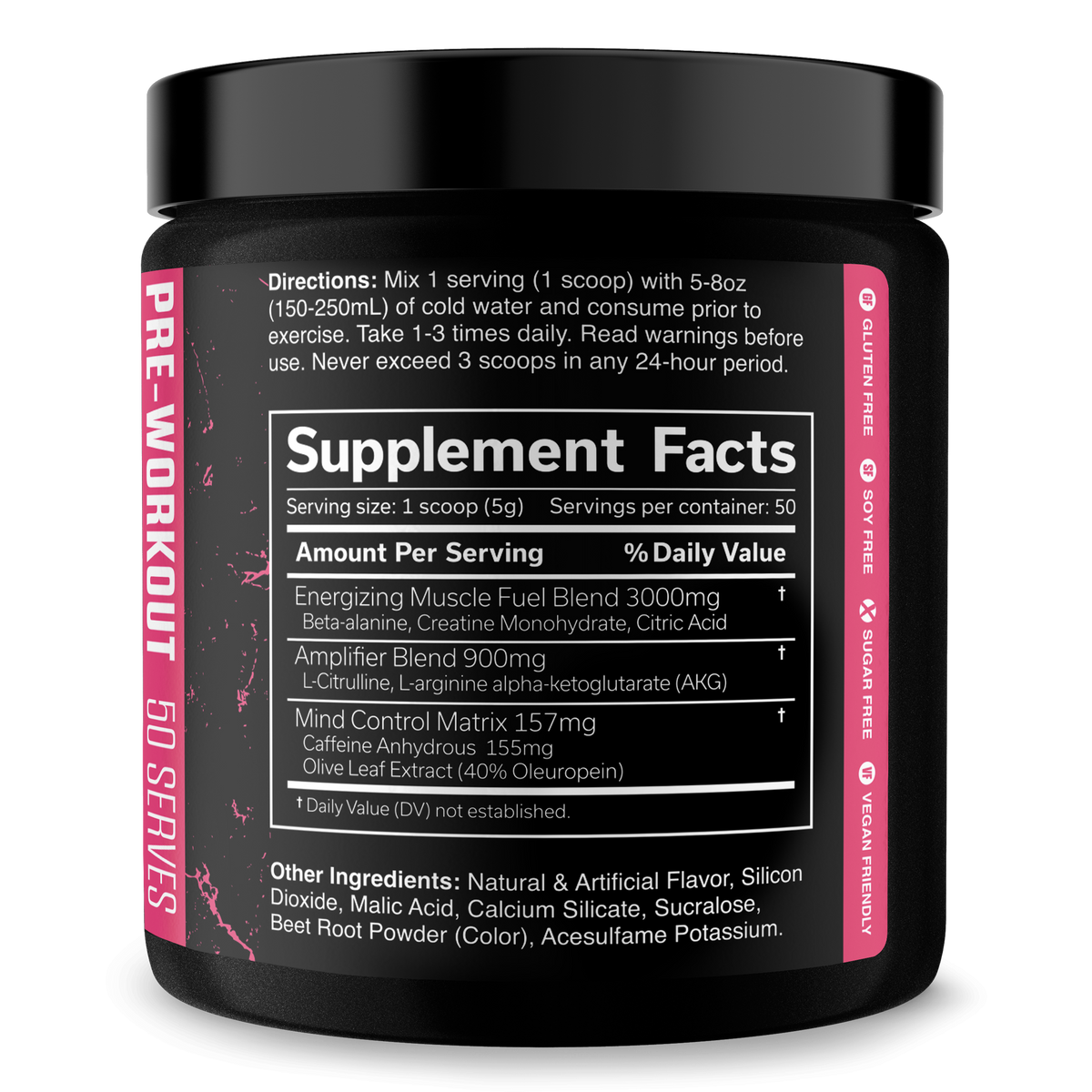 Pre-Workout Energy Supplement Powder