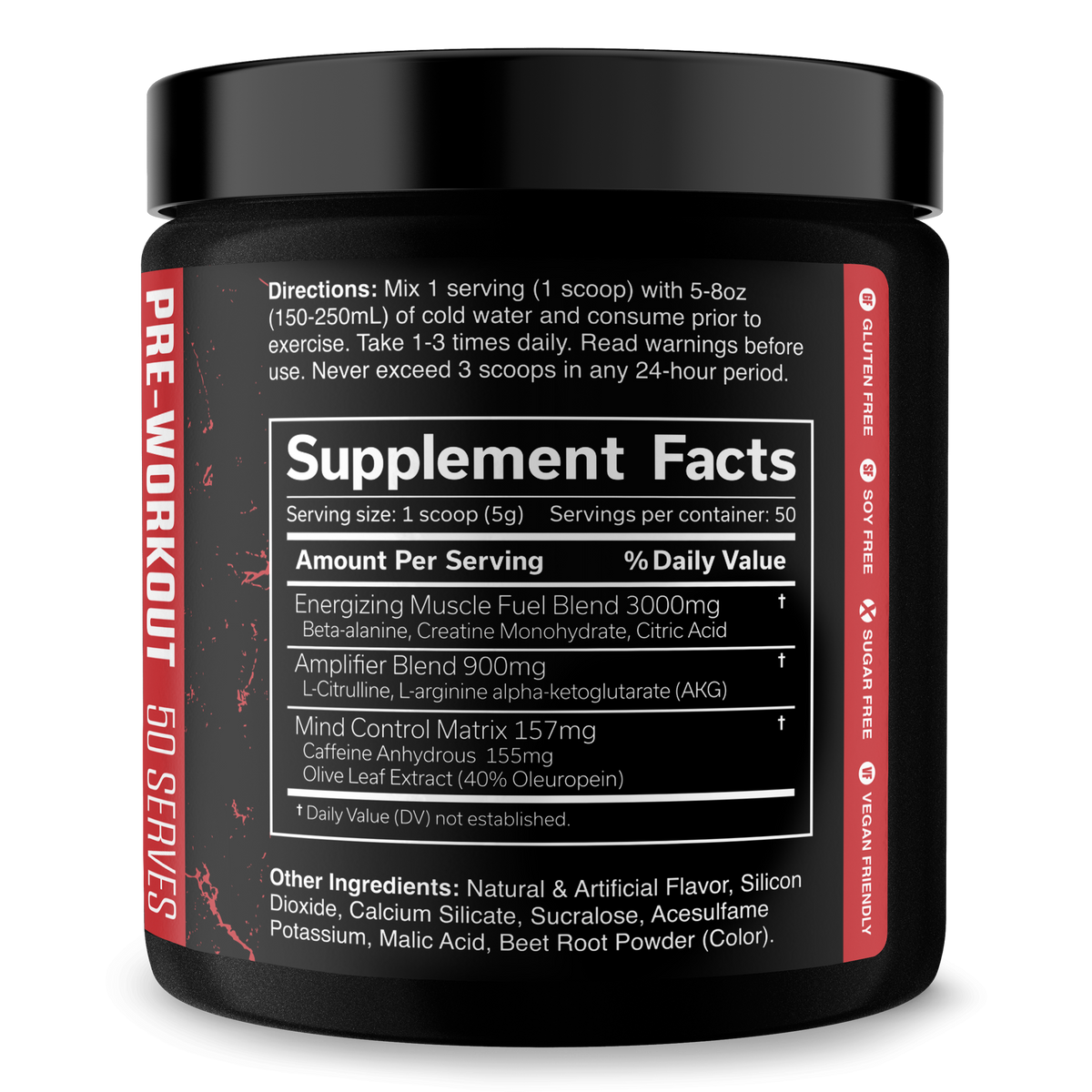 Pre-Workout Energy Supplement Powder