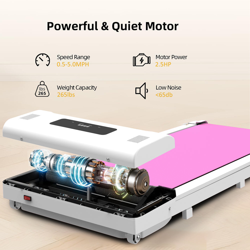 Portable Under-Desk Walking Pad Treadmill with Remote