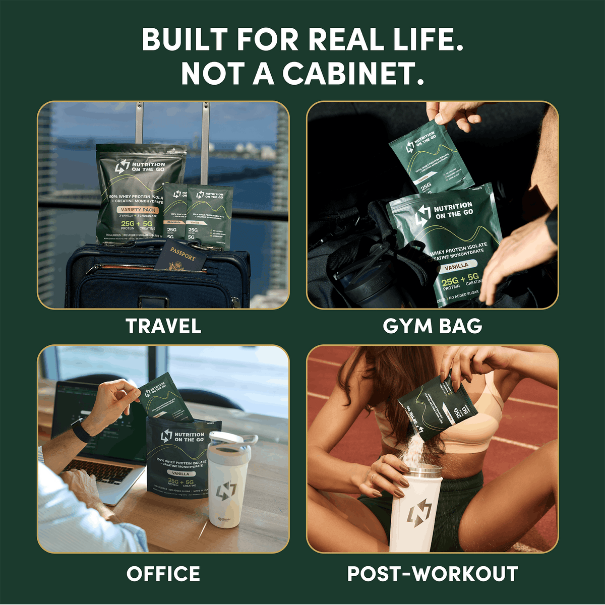 2-in-1 Whey Isolate Protein Creatine Packets