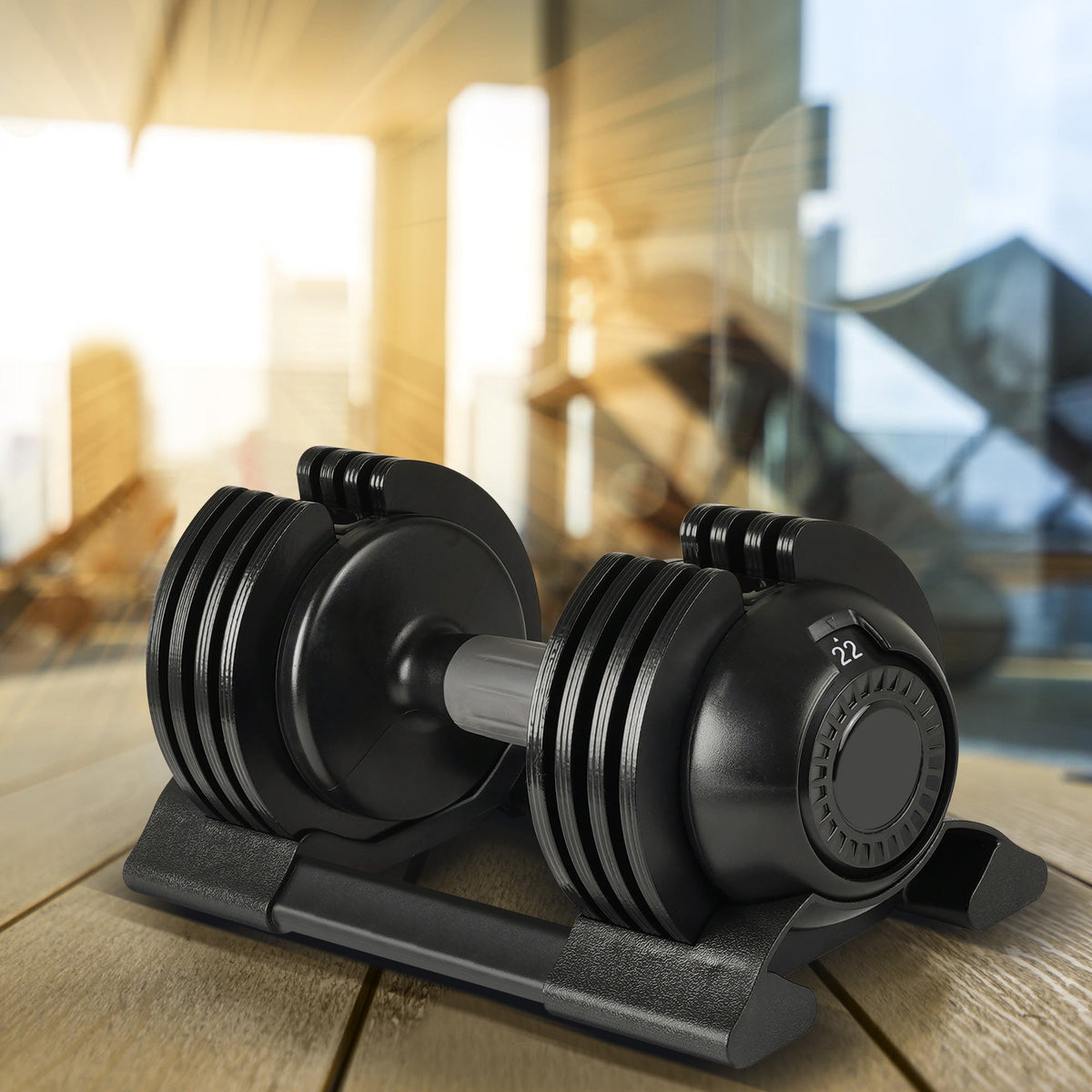 52LB Adjustable Steel Plastic Dumbbell Weight