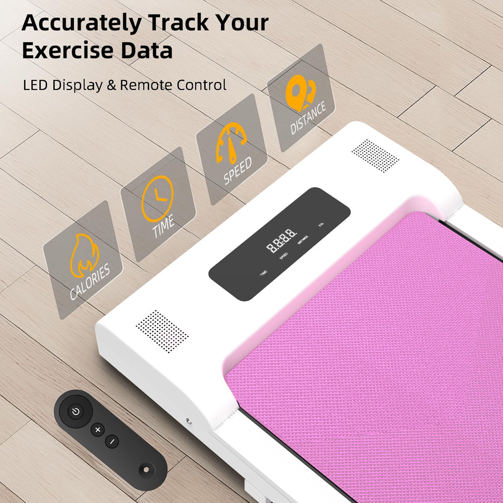 Portable Under-Desk Walking Pad Treadmill with Remote