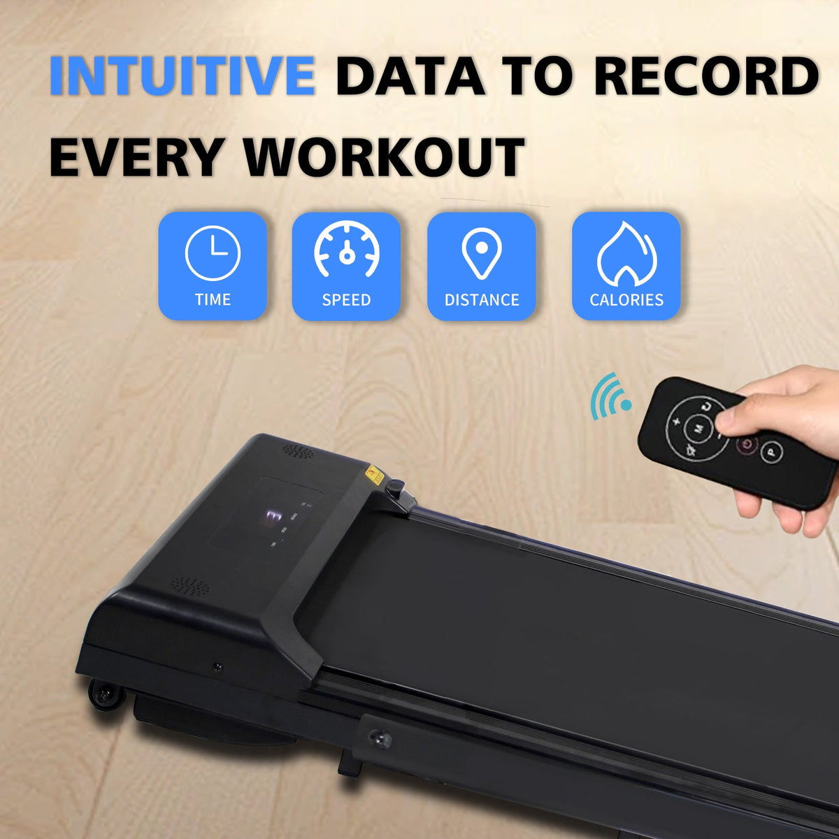 2-in-1 Folding Under Desk Walking Treadmill
