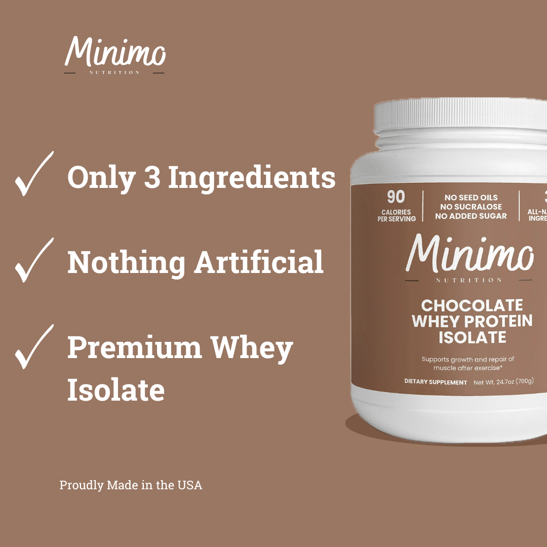 Chocolate Whey Isolate Protein Powder Supplement