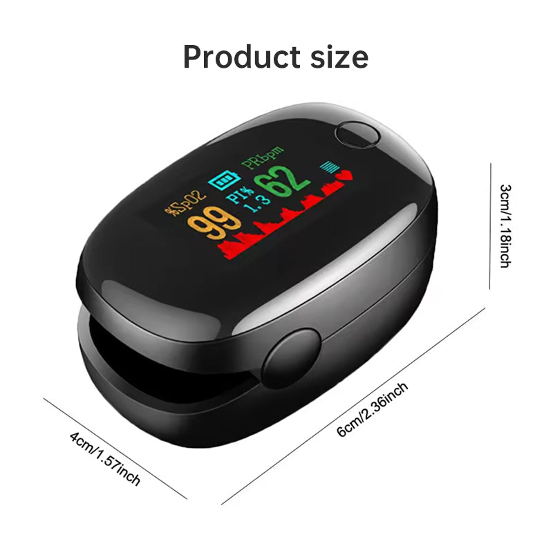 Lightweight Reusable Finger Pulse Oximeter Monitor