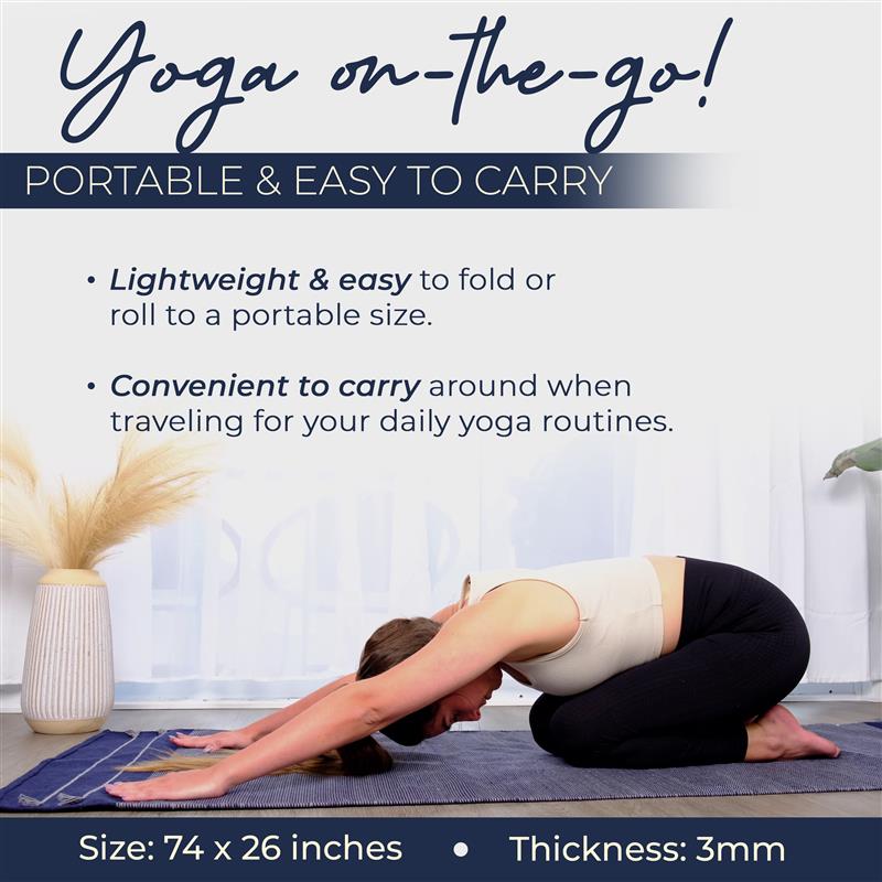 Organic Eco-Friendly Cotton Yoga Exercise Mat