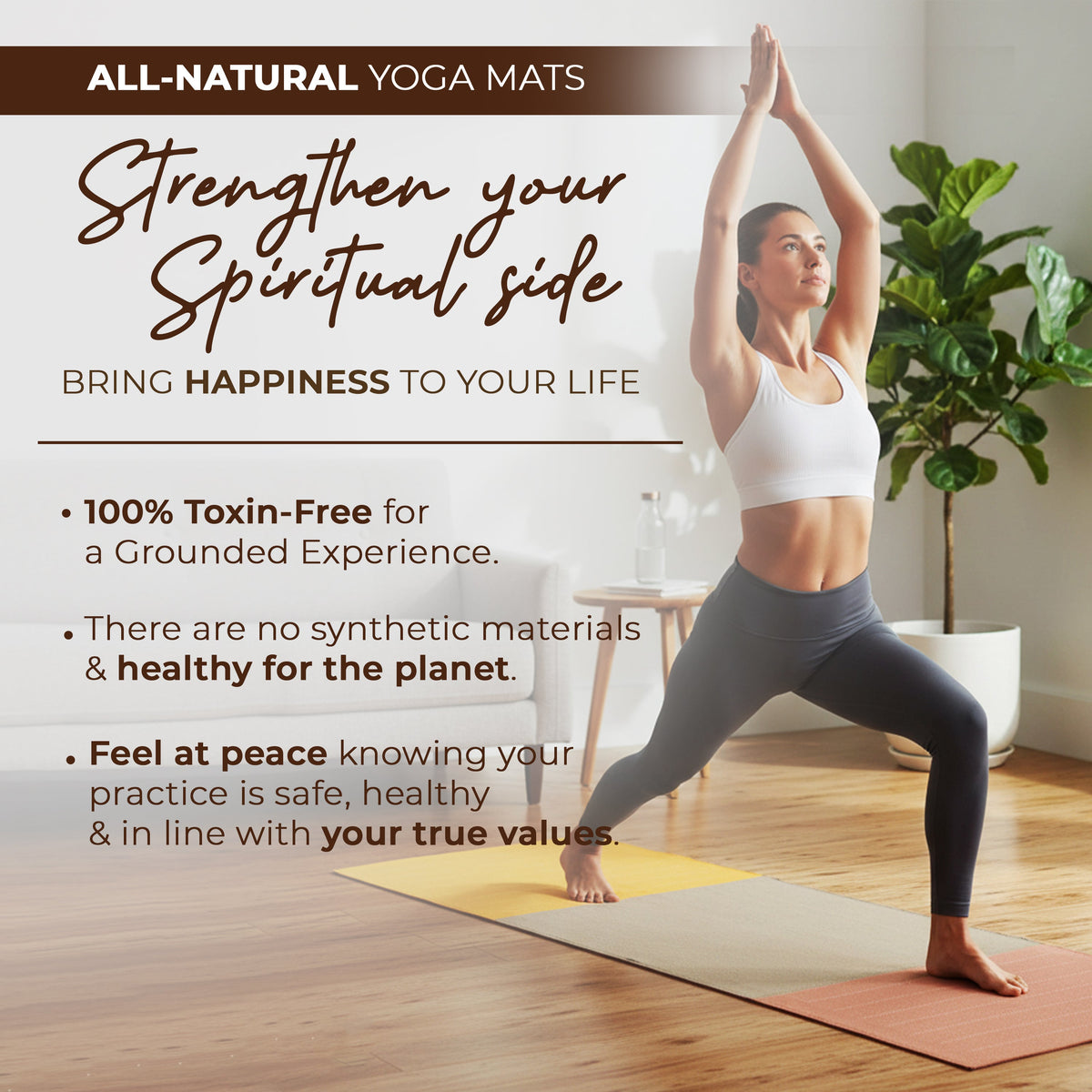 Organic Eco-Friendly Cotton Yoga Exercise Mat