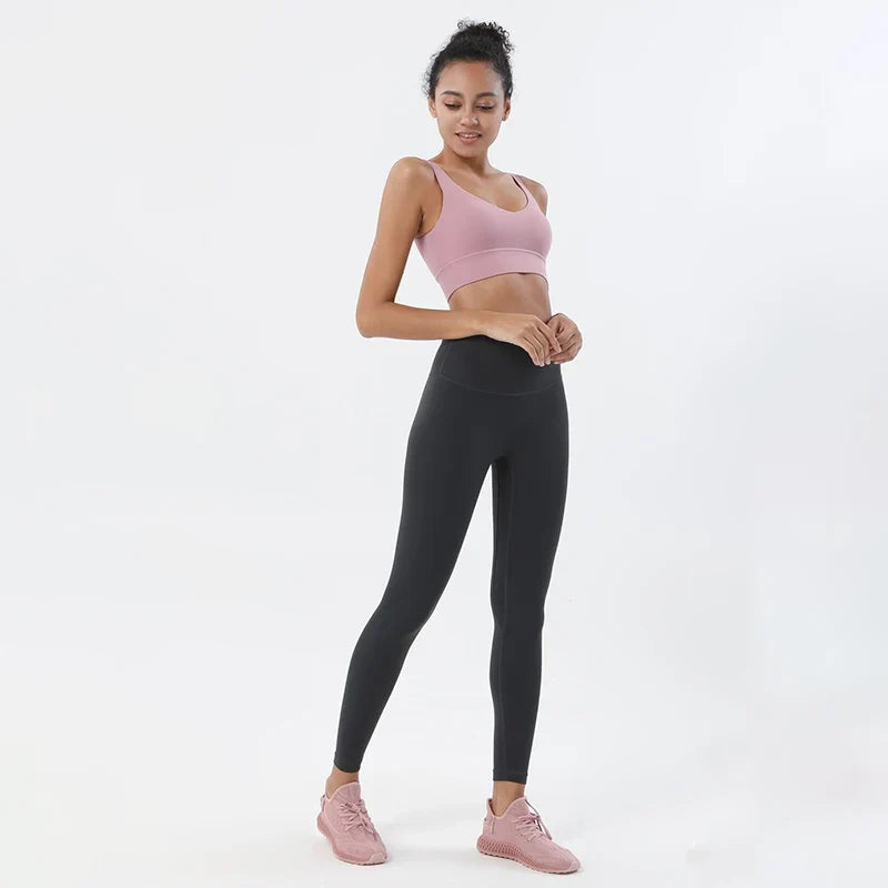 Women's Yoga Leggings Crop Top Set