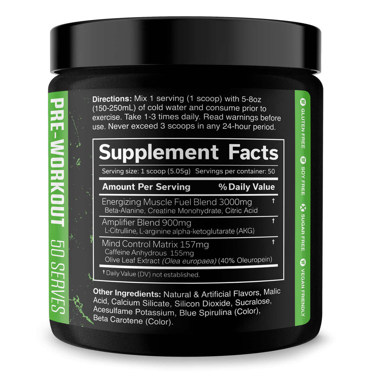 Pre-Workout Energy Supplement Powder