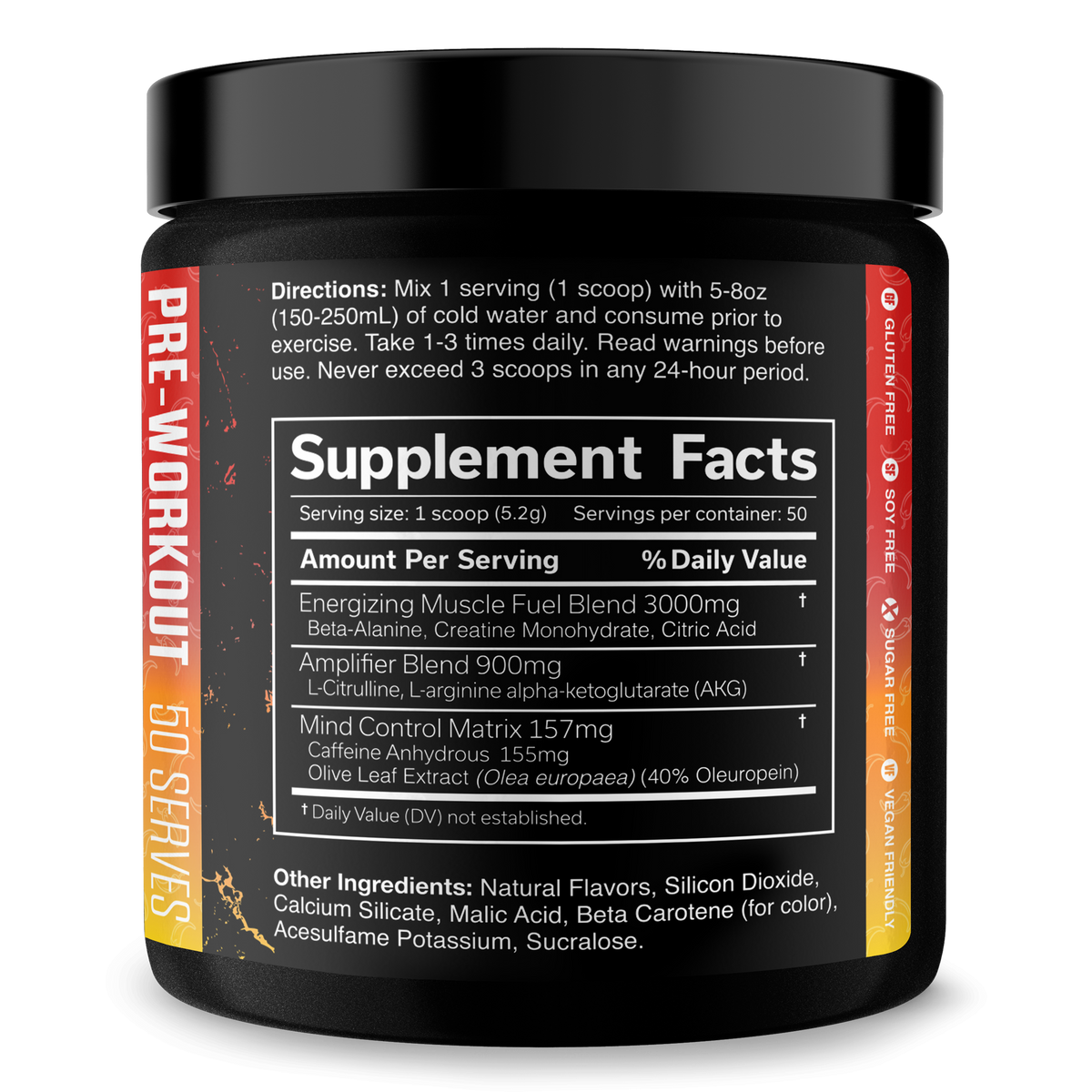 Pre-Workout Energy Supplement Powder