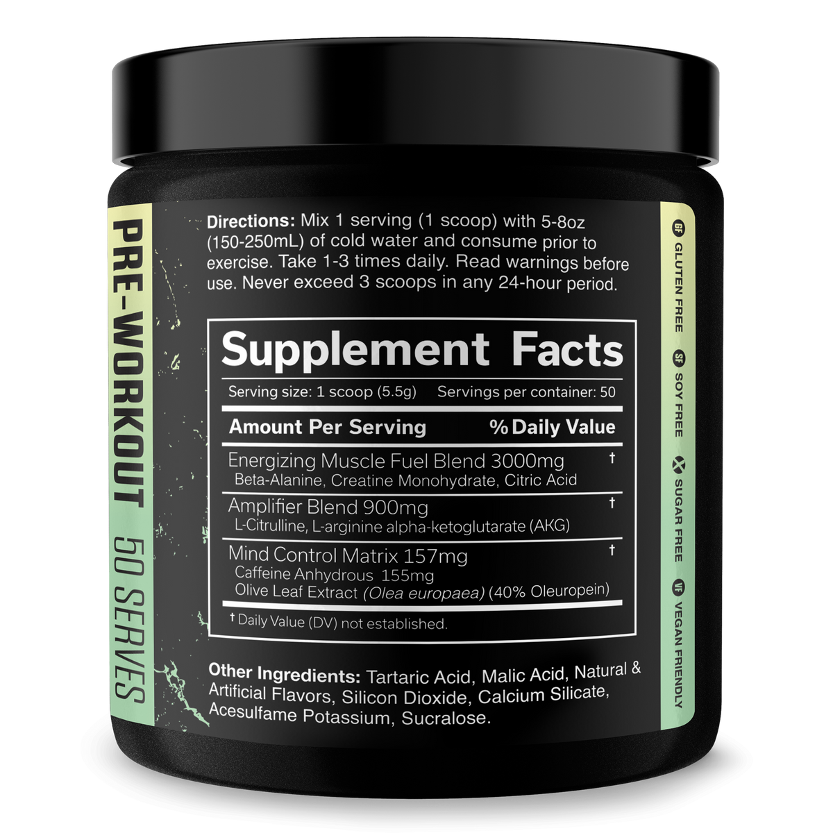 Pre-Workout Energy Supplement Powder