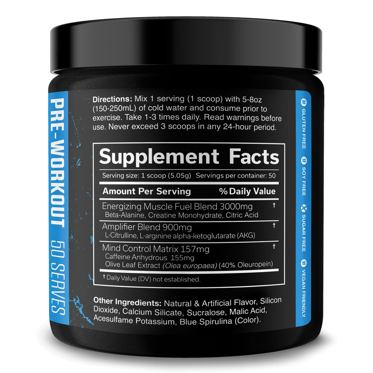 Pre-Workout Energy Supplement Powder