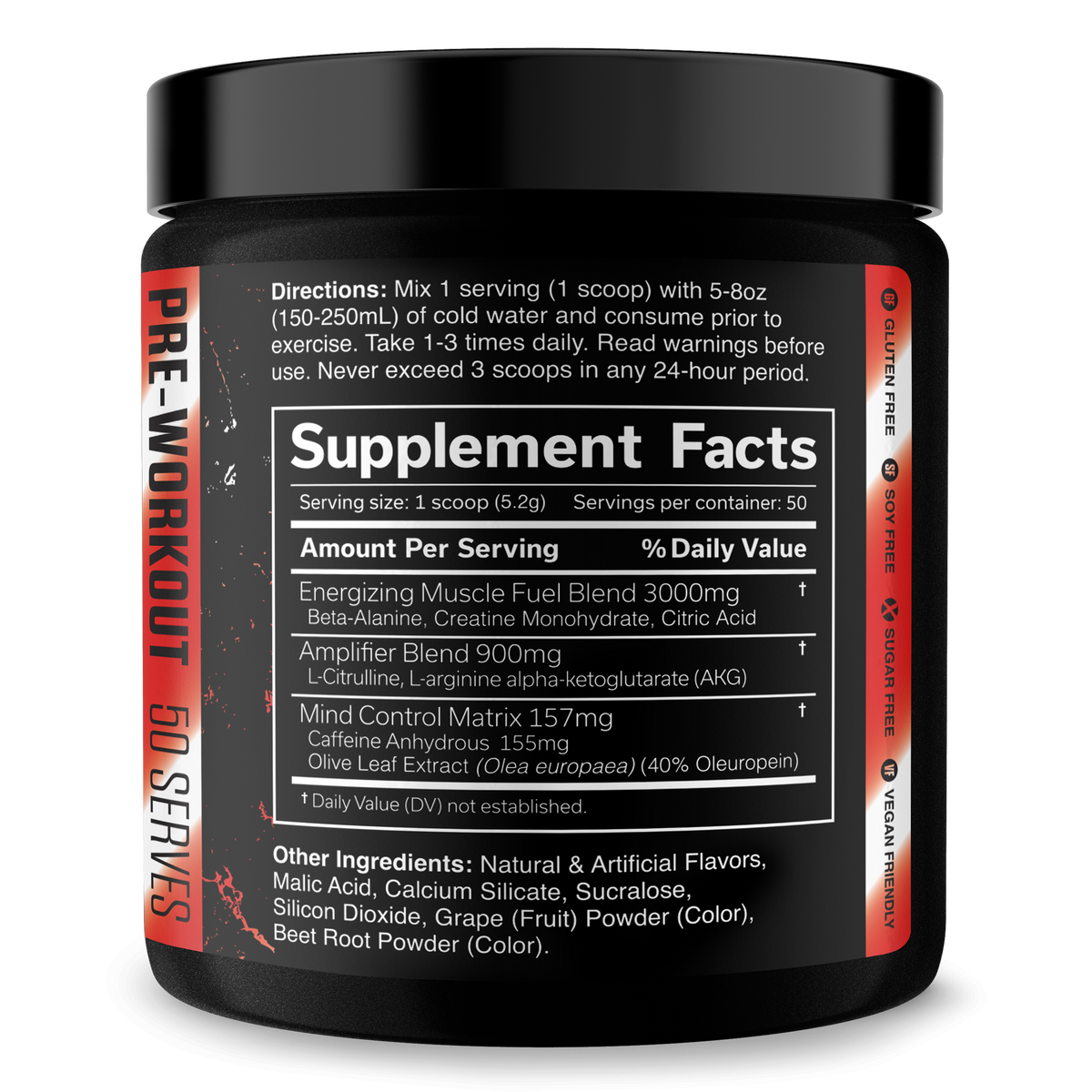 Pre-Workout Energy Supplement Powder