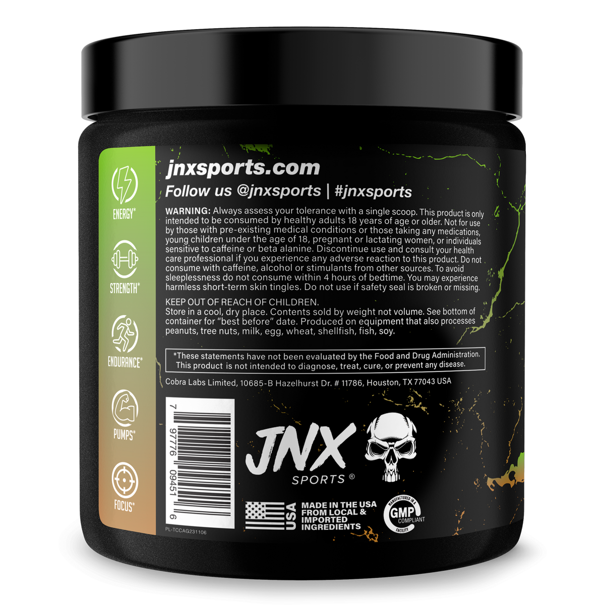 Pre-Workout Energy Supplement Powder