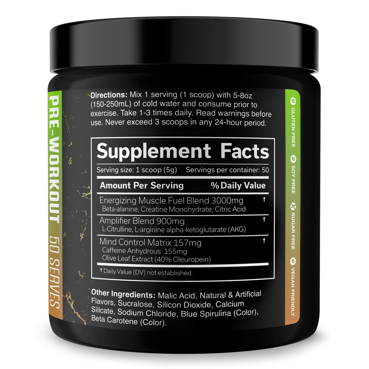 Pre-Workout Energy Supplement Powder