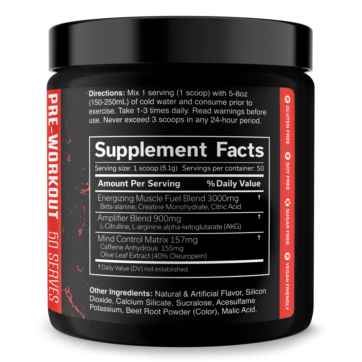 Pre-Workout Energy Supplement Powder