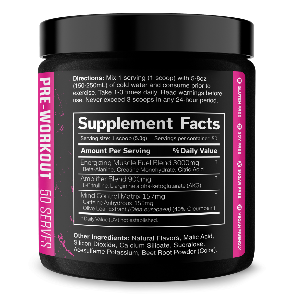 Pre-Workout Energy Supplement Powder