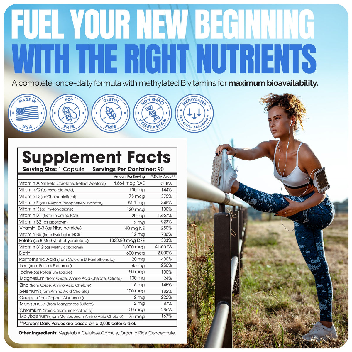 Methylated Bariatric Multivitamin with 45mg Iron