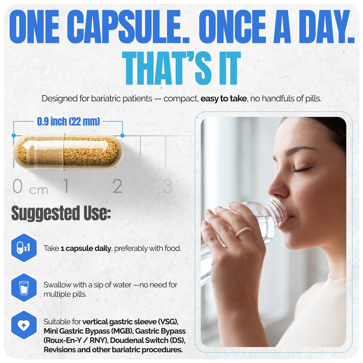 Methylated Bariatric Multivitamin with 45mg Iron