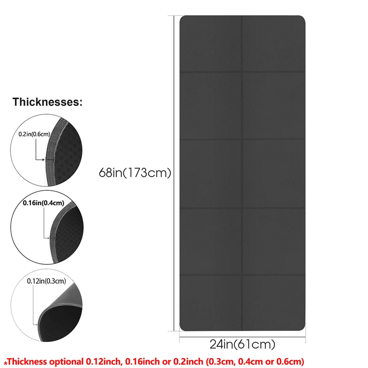 Eco-Friendly EVA Foldable Travel Yoga Mat