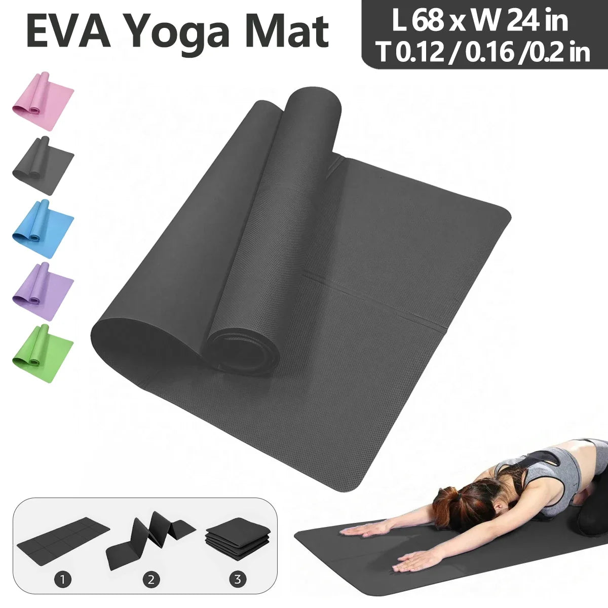 Eco-Friendly EVA Foldable Travel Yoga Mat