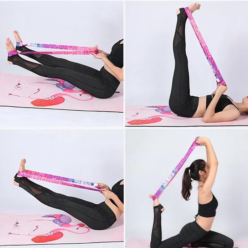 Yoga Mat Stretching Strap Pilates Ballet Band