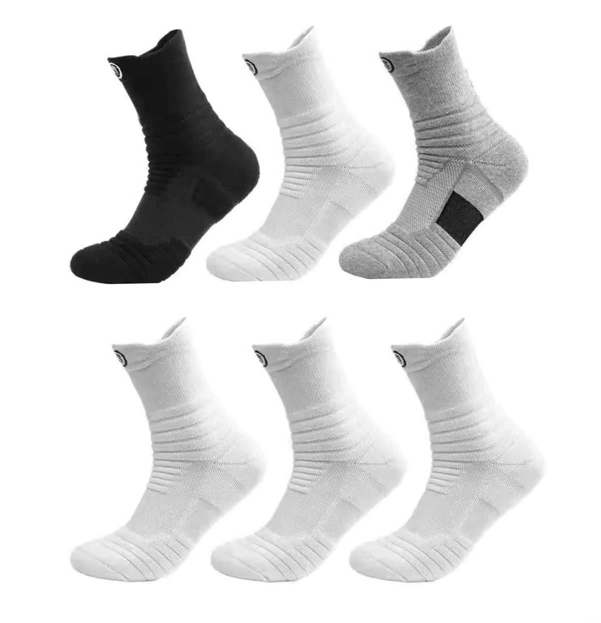 Men's Breathable Lightweight Sports Performance Socks