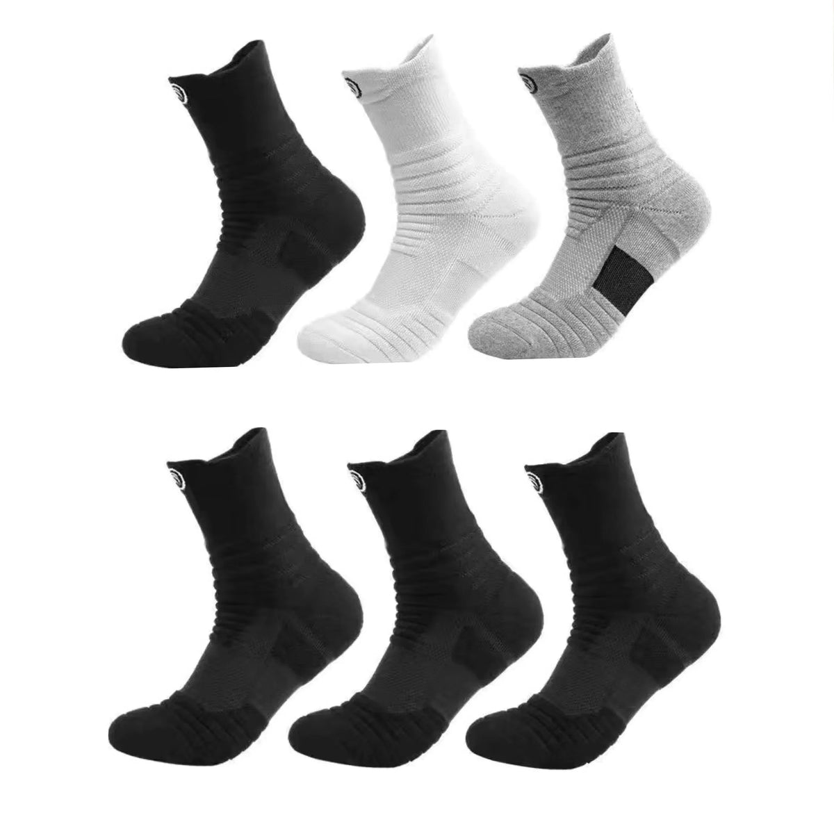 Men's Breathable Lightweight Sports Performance Socks
