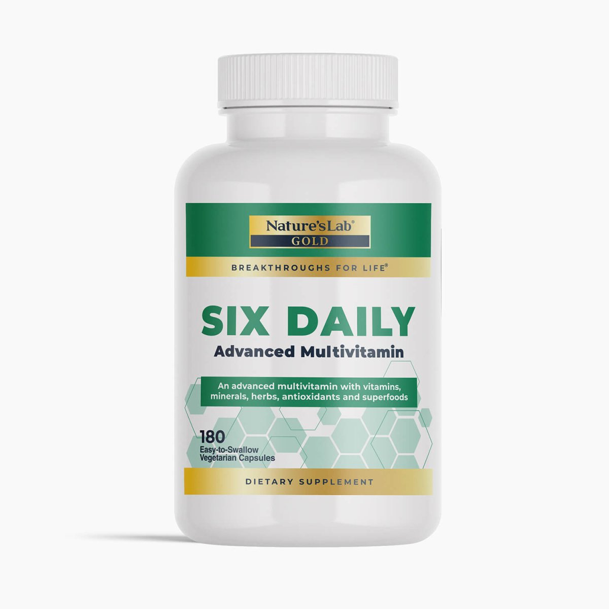 Gold Six Daily Multivitamin – 180 Capsules