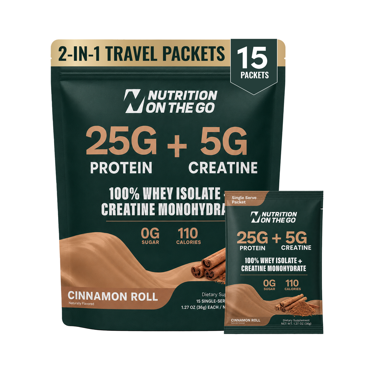 2-in-1 Whey Isolate Protein Creatine Packets