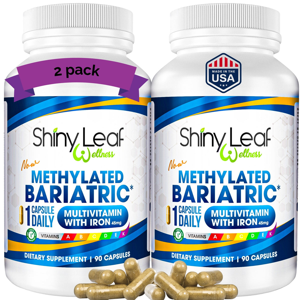 Methylated Bariatric Multivitamin with 45mg Iron