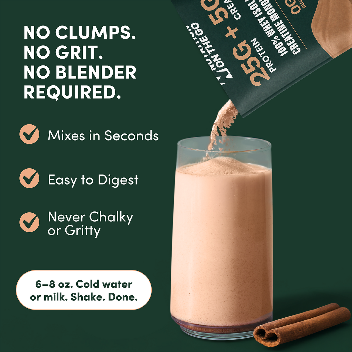 2-in-1 Whey Isolate Protein Creatine Packets