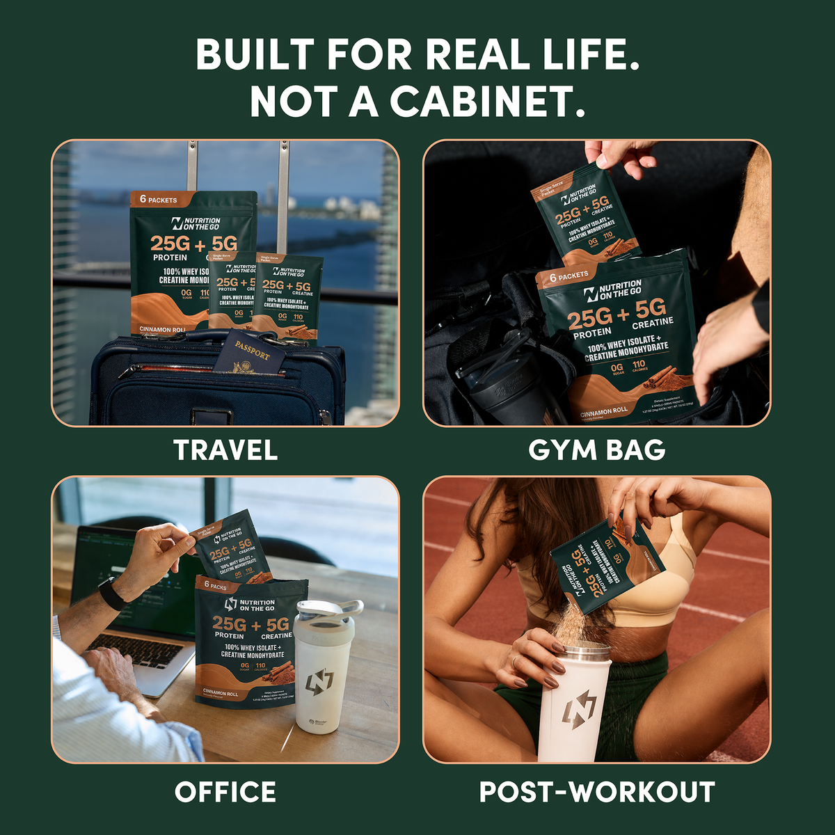 2-in-1 Whey Isolate Protein Creatine Packets