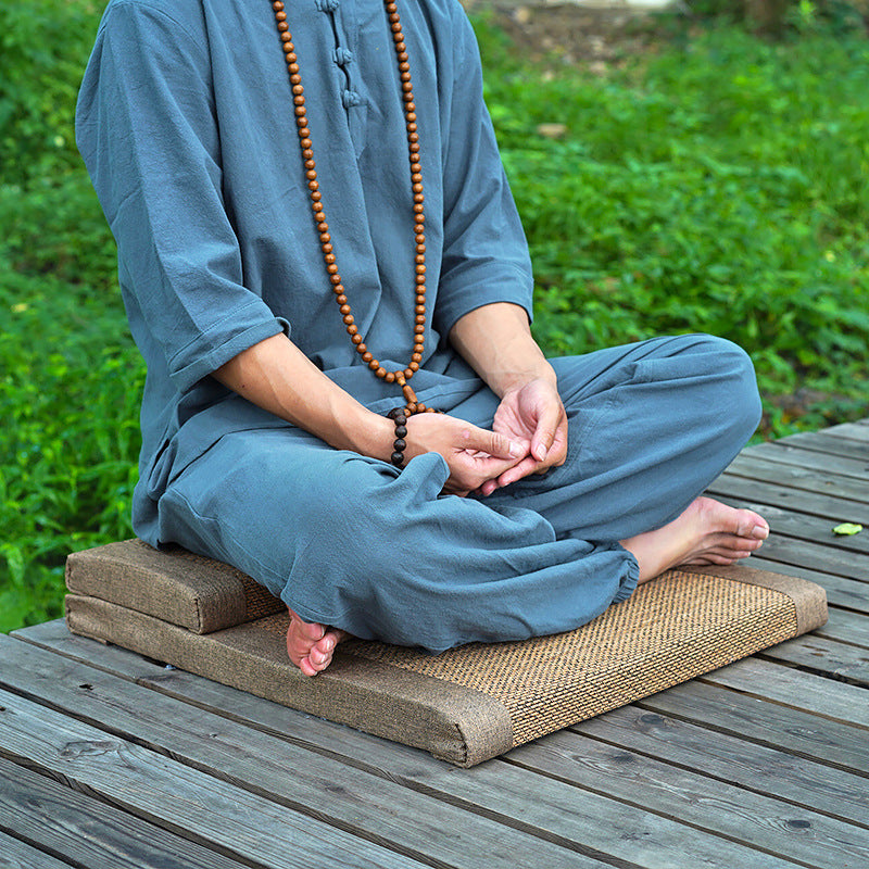 Natural Bamboo Fiber Round Zafu Meditation Cushion