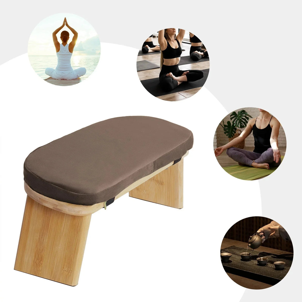 Foldable Kneeling Meditation Bench for Zen Practice