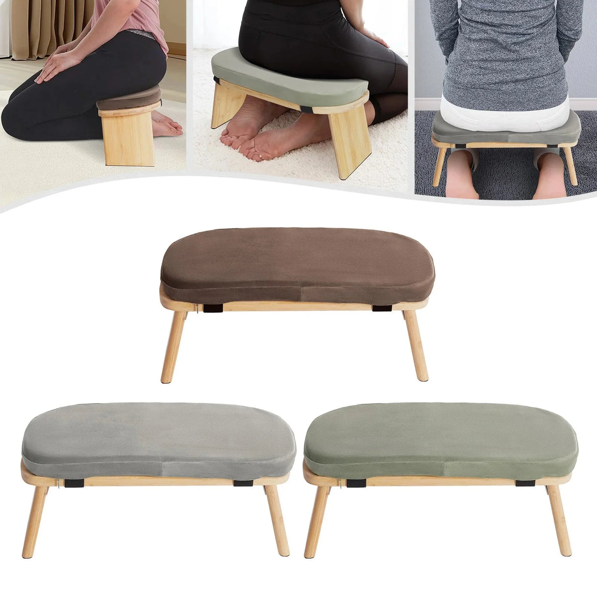 Foldable Kneeling Meditation Bench for Zen Practice