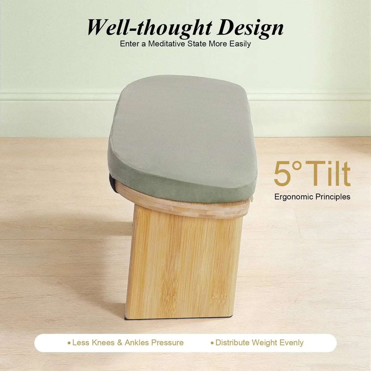 Foldable Kneeling Meditation Bench for Zen Practice